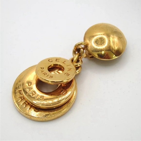 Celine Earrings PARIS Authentic Vintage - Picture 2 of 9